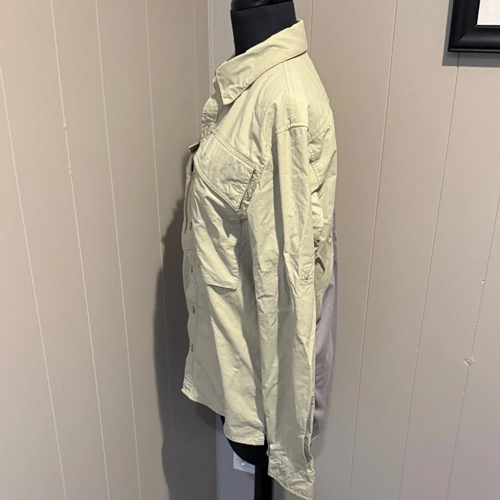 L.L. Bean Men Small Regular Utility Jacket in Light Green Outdoor
